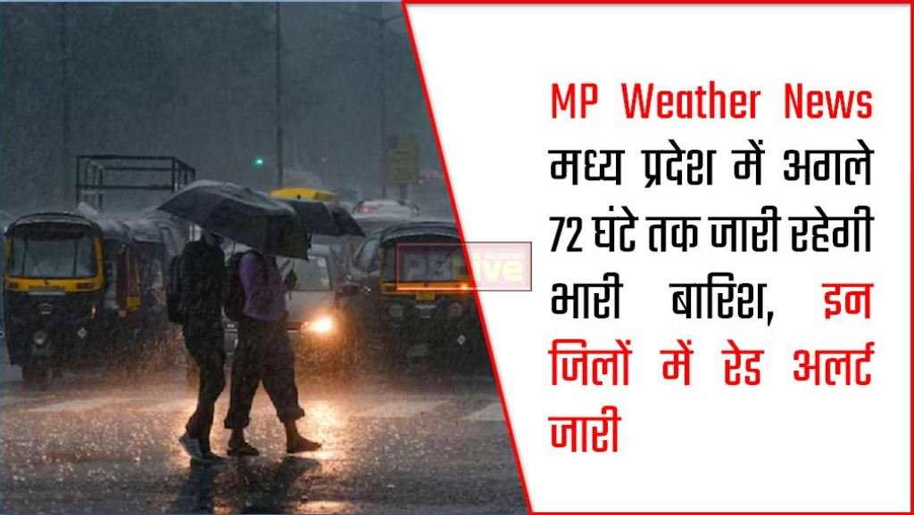 MP Weather News: मध्य प्रदेश में अगले 72 घंटे तक जारी रहेगी भारी बारिश, इन जिलों में रेड अलर्ट जारी