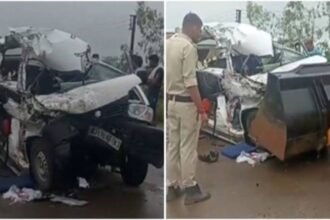 MP Accident News : श्रद्धालुओं से भरी कार को अज्ञात वाहन ने मारी टक्कर, 4 लोगों की मौत, 6 गंभीर रूप से घायल